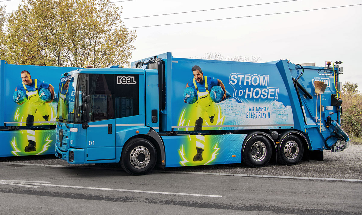 Elektrolastwagen LOW CAB Collect 6x2R 450E Gemeindeverband REAL