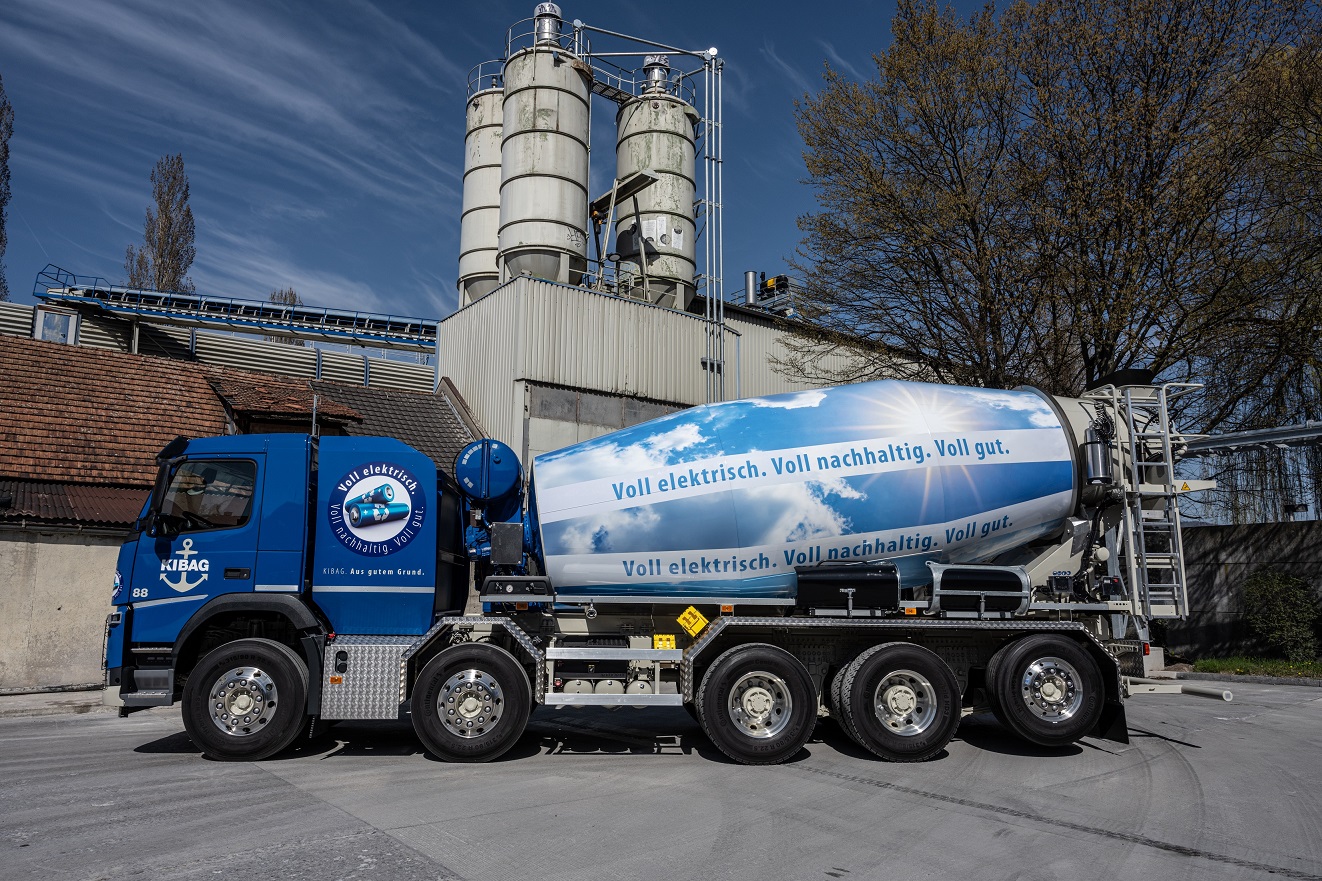 Elektrischer Betonfahrmischer Kibag Pressemitteilung Designwerk