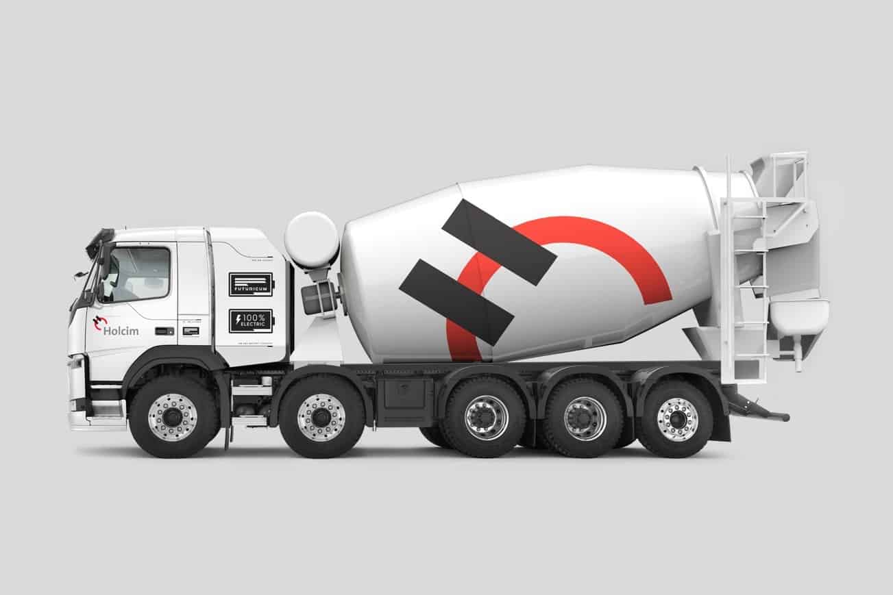 Elektro Betonfahrmischer Holcim Pressemitteilung Designwerk