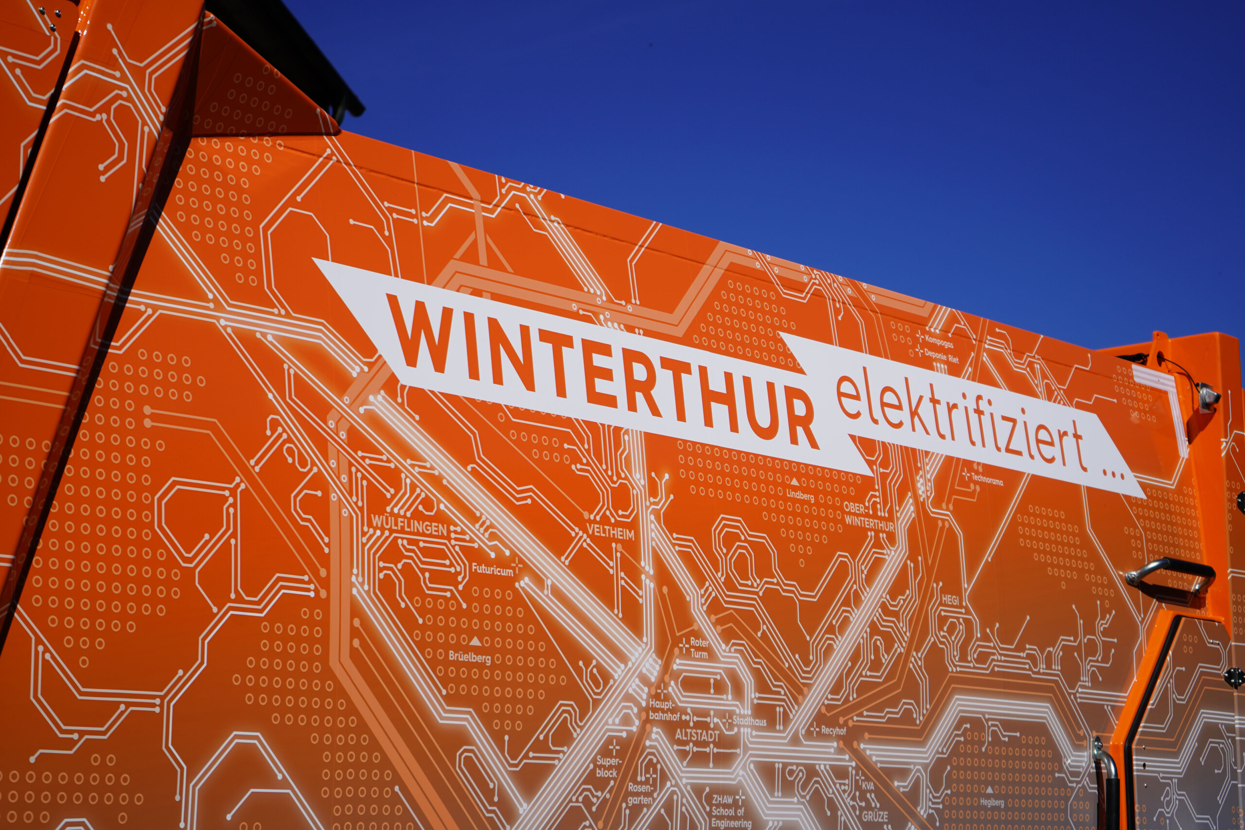 Elektro Lkw Stadt Winterthur Mit Spezieller Grafik Blog Designwerk Scaled