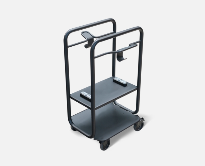 Mobiles Dc Schnellladegeraet Elektrofahrzeuge Zubehoer Mdc 22 500 Trolley Mit Kabelhalterung